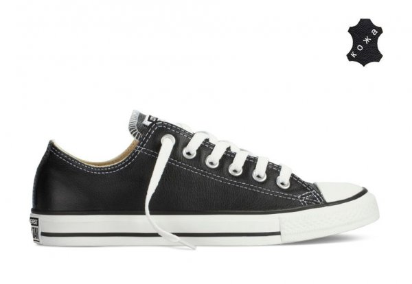 Кожаные кеды Converse Chuck Taylor All Star 132174 низкие черные
