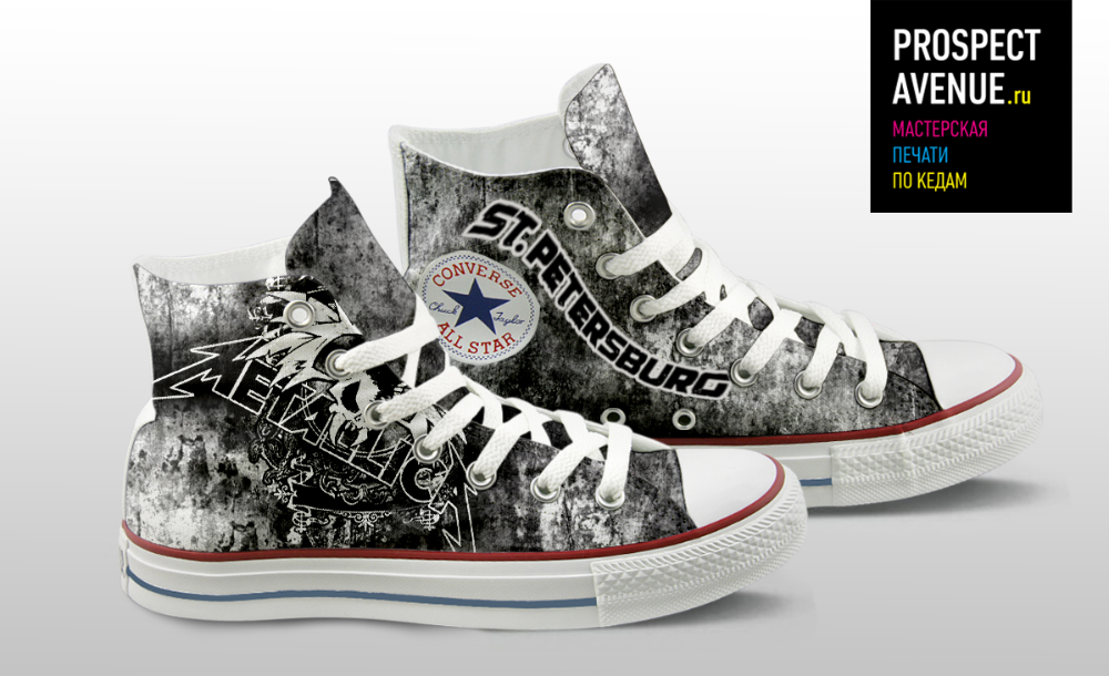 Кеды Converse «Metallica in St.Petersburg»