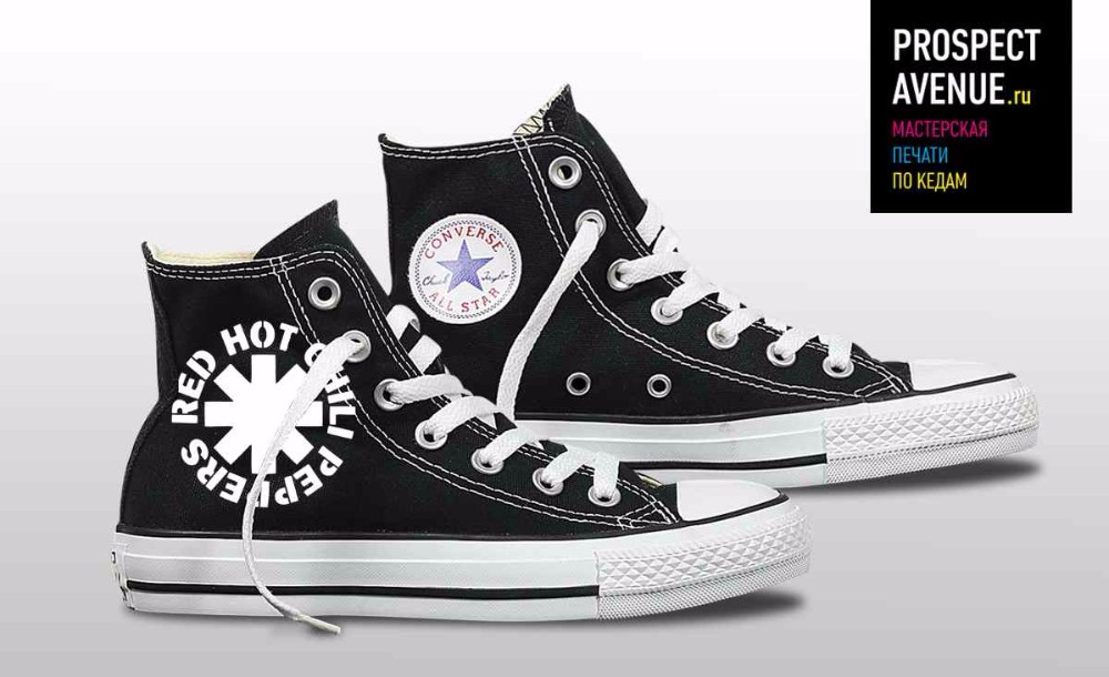 Черные кеды Converse «RHCP»