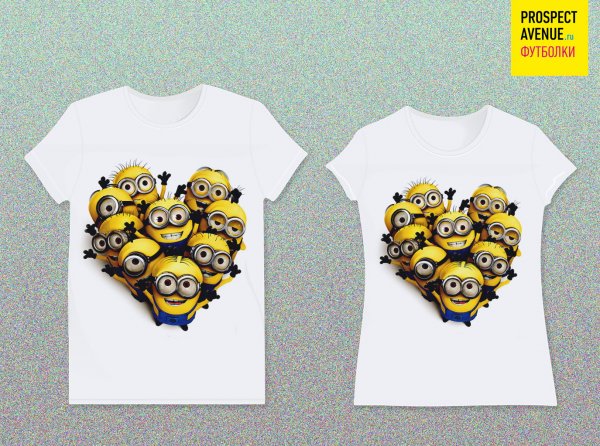 Мужская футболка «Minion Heart»