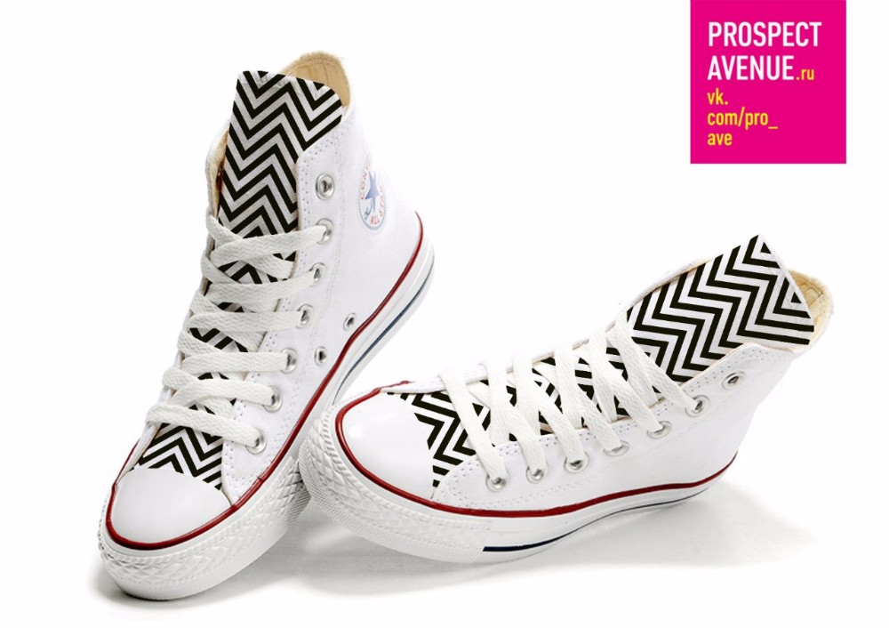 Высокие кеды Converse с узором «Зигзаги»