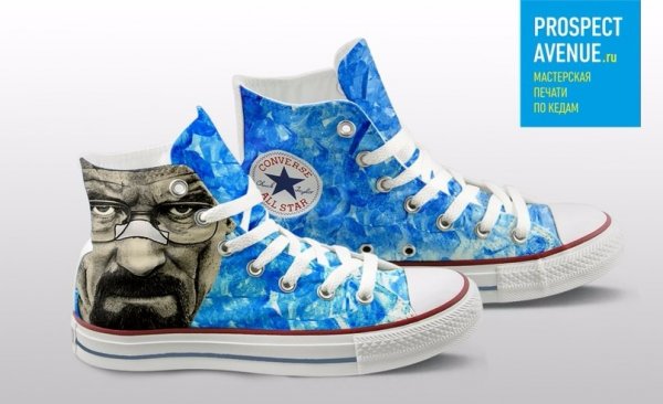 Кеды Converse «Уолтер Уайт с пластырем»