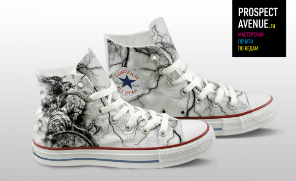 Кеды Converse «Рагнар и молнии» 