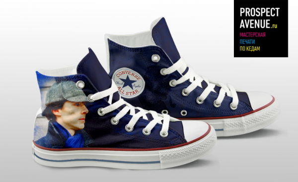 Кеды Converse «Шерлок в шляпе»