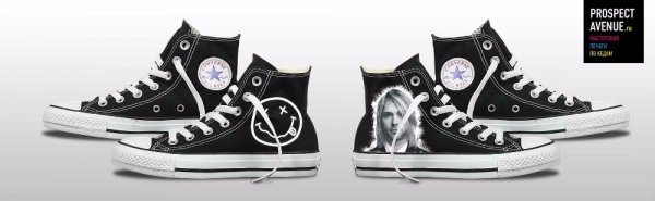 Черные кеды Converse «Nirvana»