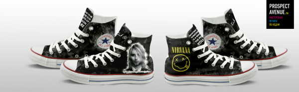 Кеды Converse «Нирвана Курт Кобейн»