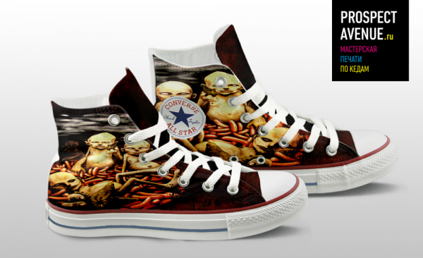 Кеды Converse «Hot dog flavoured water»