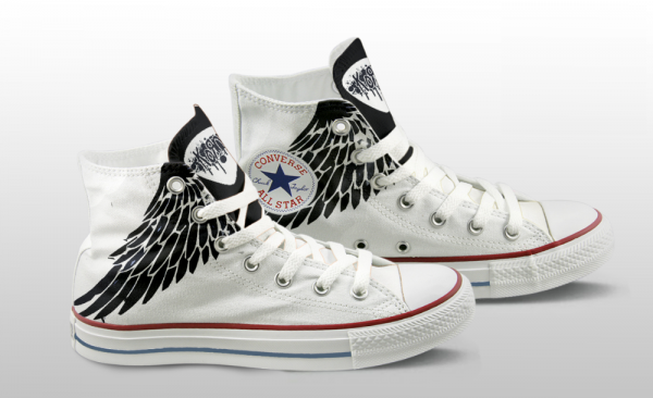Кеды Converse «KoRn с крыльями»