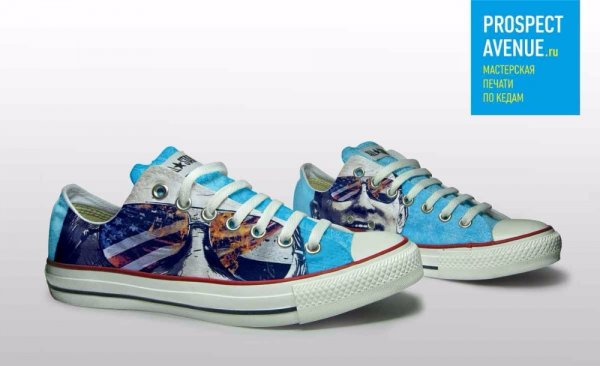 Низкие кеды Converse «Путин в очках»