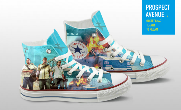 Кеды Converse «Персонажи GTA 5»