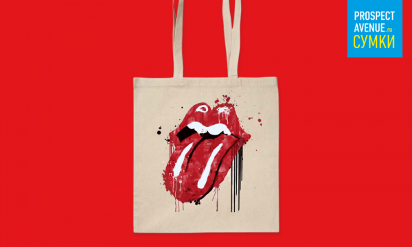 Сумка холщовая Rolling Stones Logo