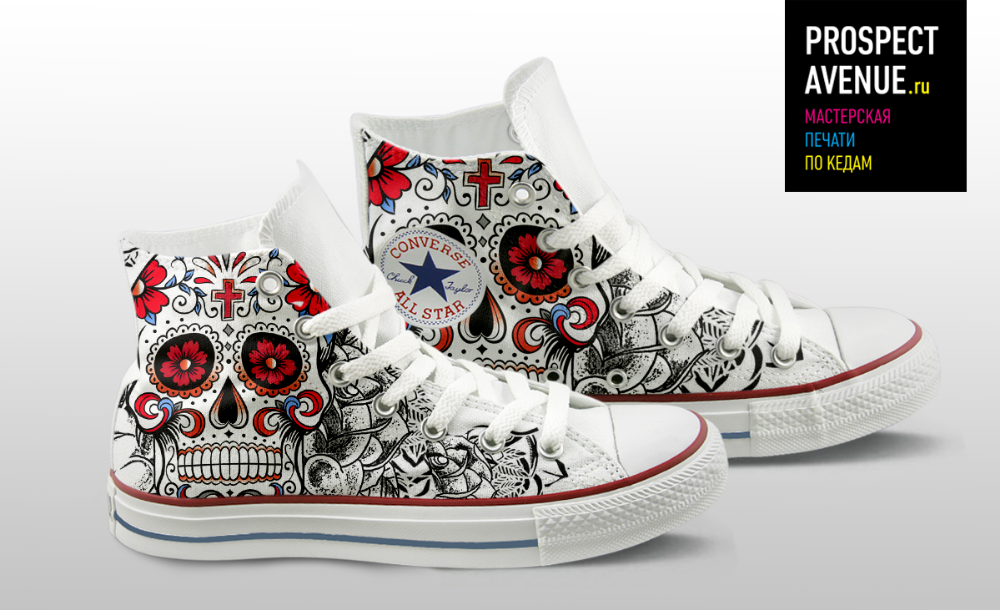 Кеды Converse «Santa Muerte»