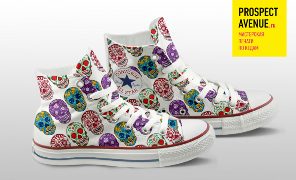 Кеды Converse «Фестиваль черепов»