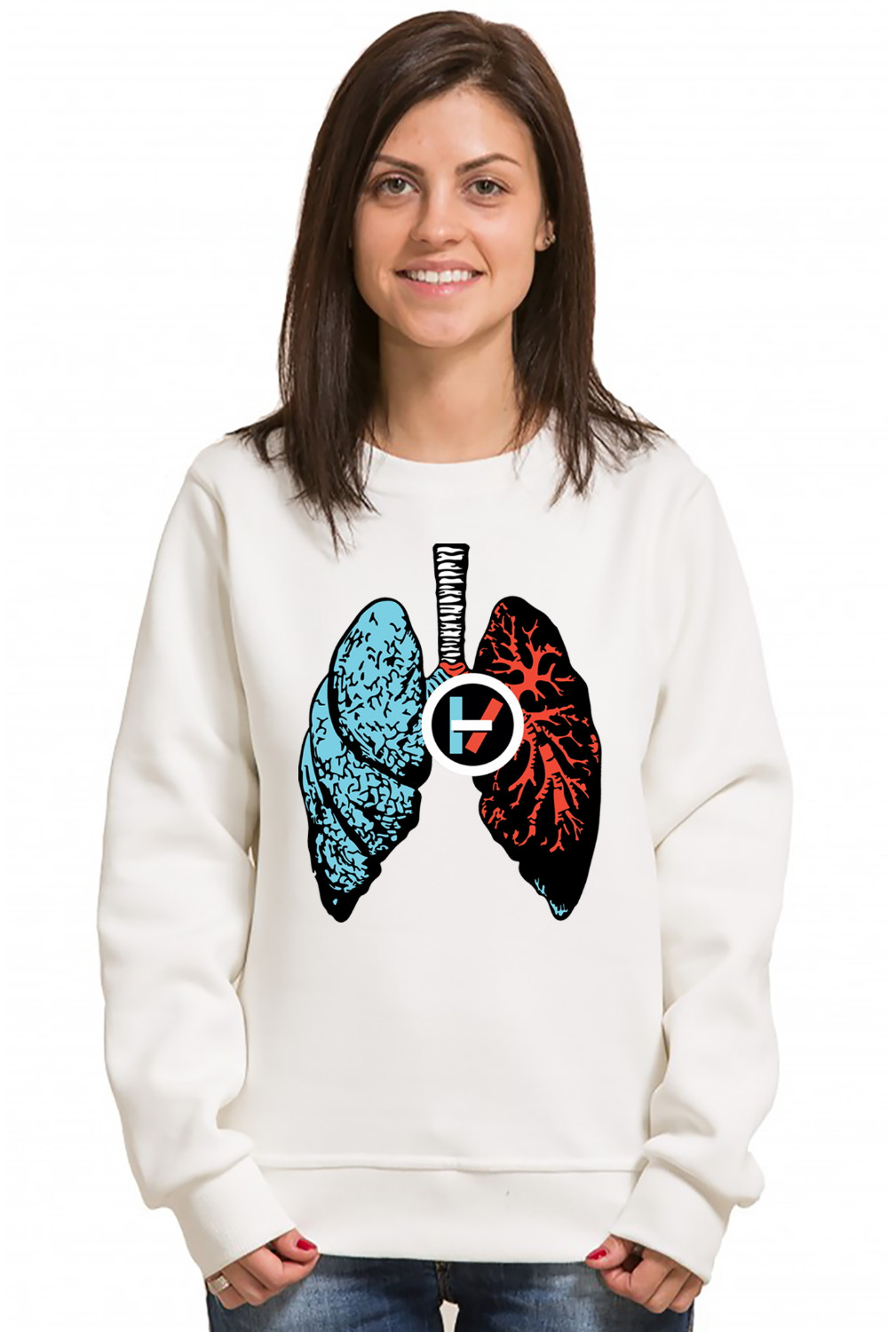 Женский свитшот «Lungs»