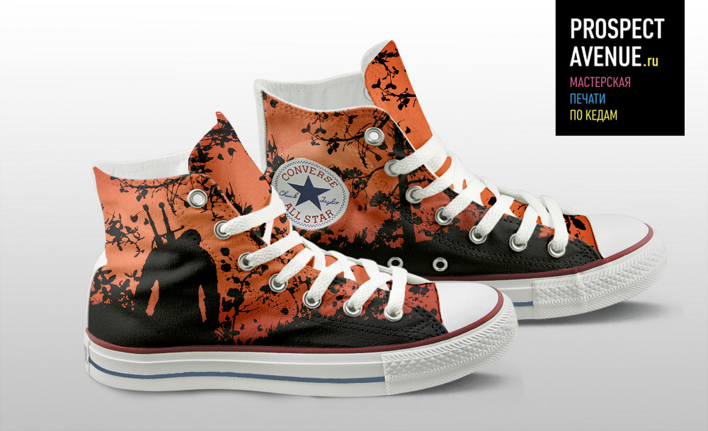 Кеды Converse «Силуэт ведьмака»