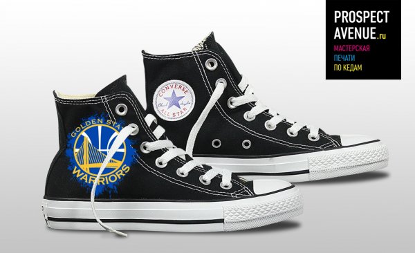 Черные кеды Converse «Warriors»