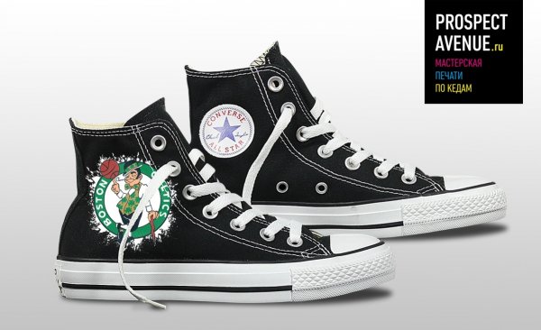 Черные кеды Converse «Celtics»