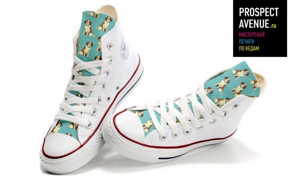 Кеды Converse «Песики паттерн»