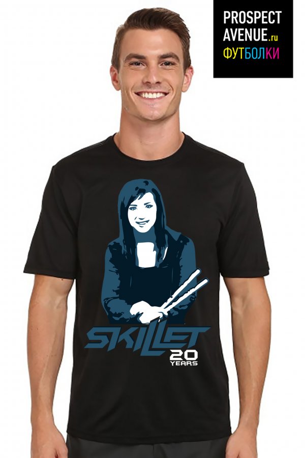 Черная мужская футболка «Jen Ledger Skillet»
