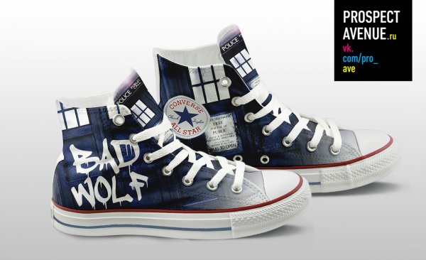 Кеды Converse «Doctor Who Bad Wolf»