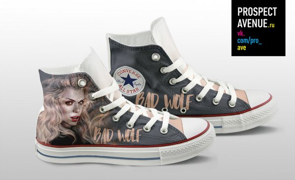 Кеды Converse «Роза Тайлер Злой Волк»