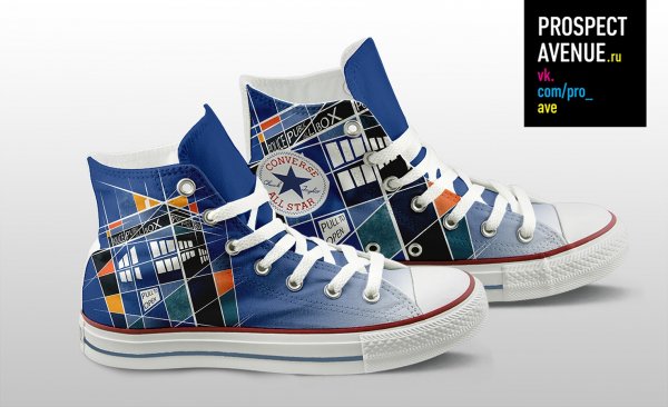 Кеды Converse «ТАРДИС»