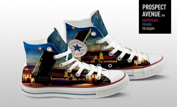 Кеды Converse «Cанкт-Петербург: Дворцовый мост»