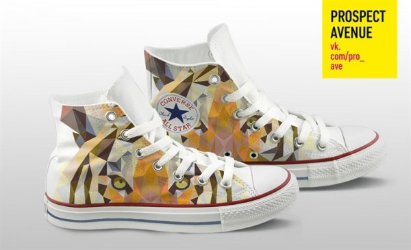 Кеды Converse «Треугольники: Тигр»