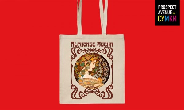 Холщовая сумка «Девушка с плющом»