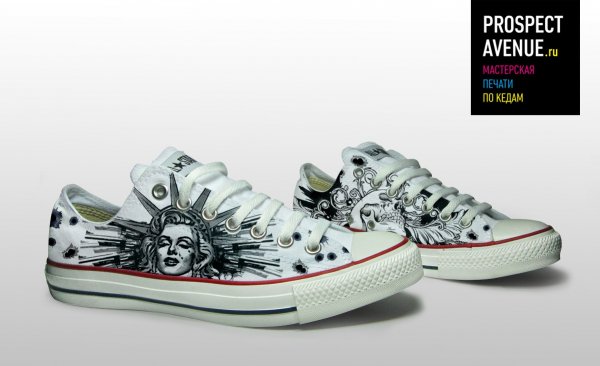 Кеды Converse «Мэрилин Монро как Статуя Свободы»