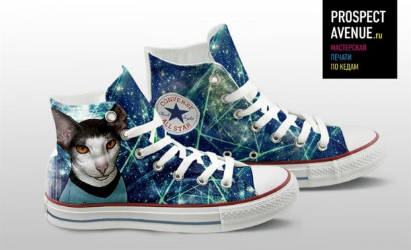 Кеды Converse «Star Trek Спок Котик»