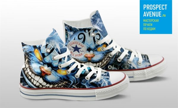 Кеды Converse «Чеширский кот Alice Madness»