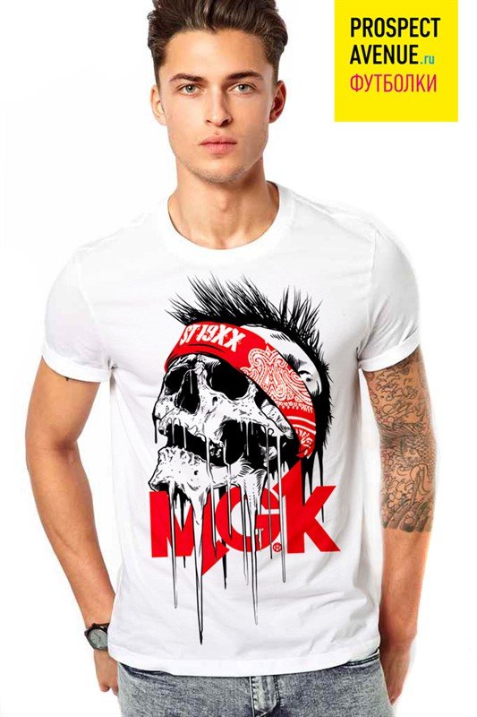 Мужская футболка «MGK Skull»