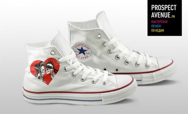 Кеды Converse «Machine Gun Kelly heart»