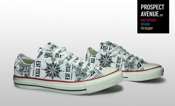 Кеды Converse «Machine Gun Kelly орнамент»