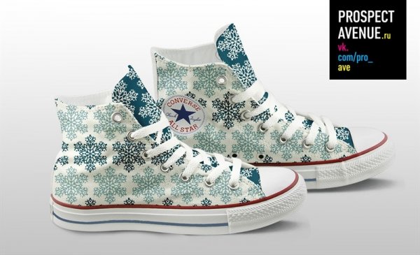 Кеды Converse «Снежинки»