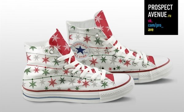 Кеды Converse «Новогодняя гирлянда»