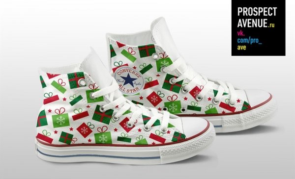 Кеды Converse «Новогодние подарки»