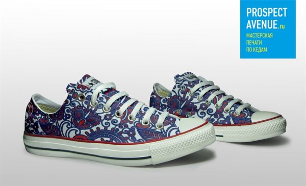 Кеды Converse «Цветочный орнамент»