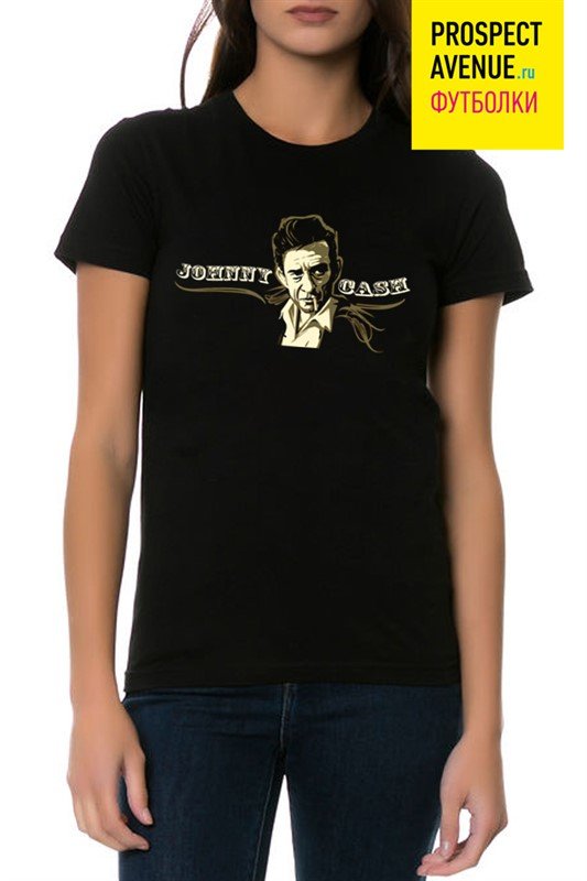 Женская футболка «Johnny Cash»