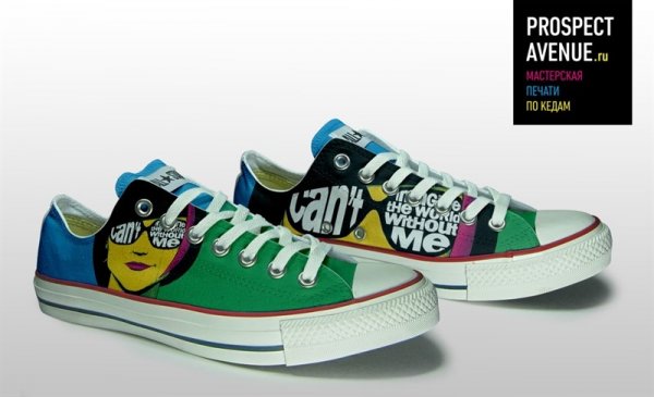 Кеды Converse «Девушка в очках»