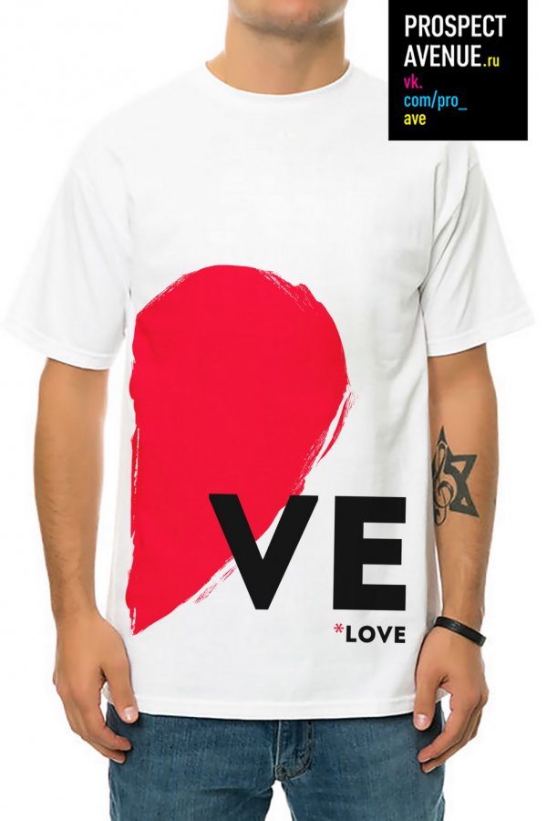 Мужская футболка «loVE»