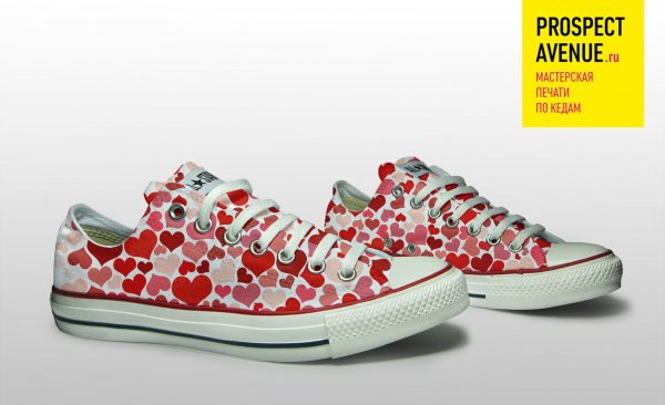 Низкие кеды Converse «Hearts»