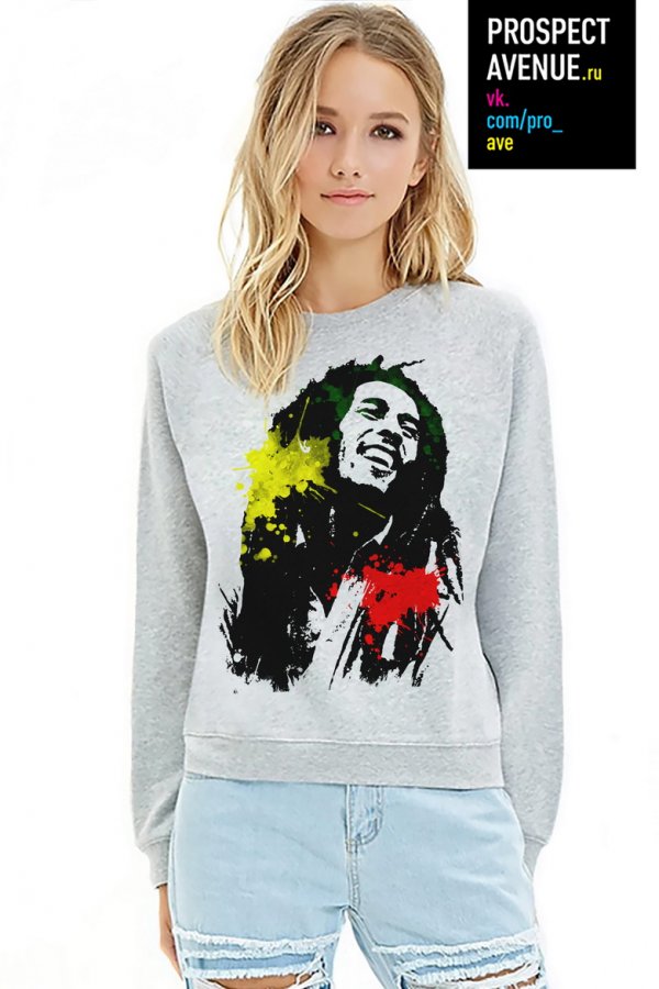 Женский свитшот «Bob Marley»