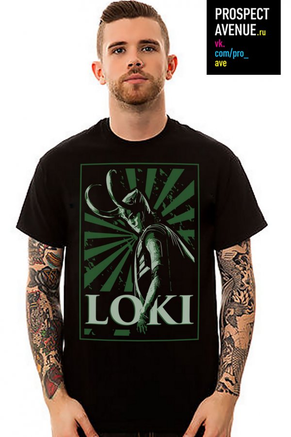 Мужская футболка «Kneel before Loki»