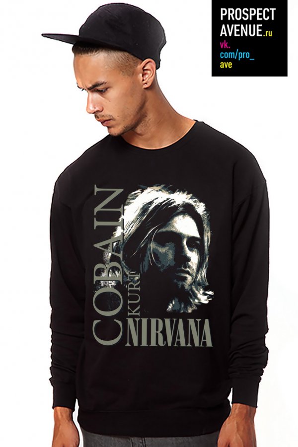 Мужской свитшот «Kurt Cobain»