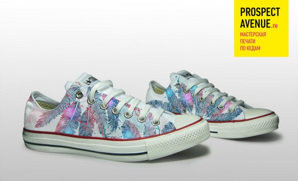Низкие кеды Converse «Перья»