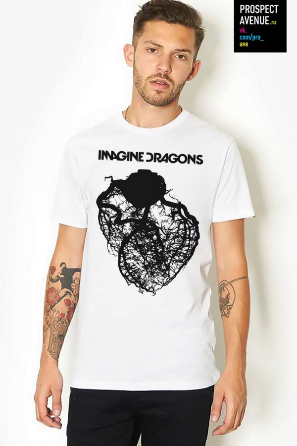 Мужская футболка «Imagine Dragons heart»