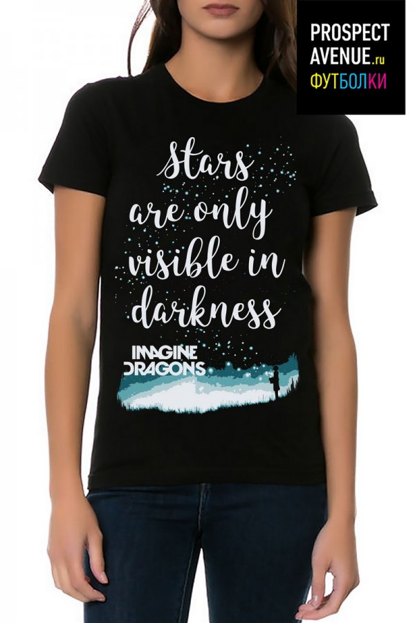 Женская футболка «Stars in darkness»