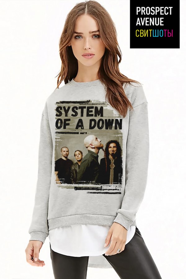 Женский свитшот «Группа System of a Down»